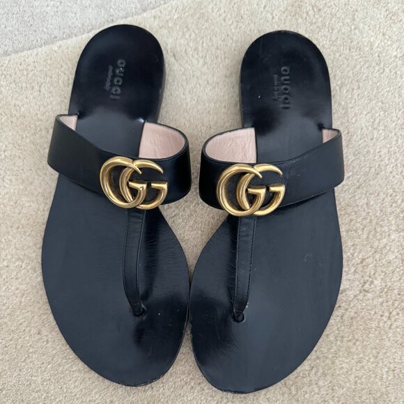 Gucci Shoes - Gucci GG T-Strap Sandal